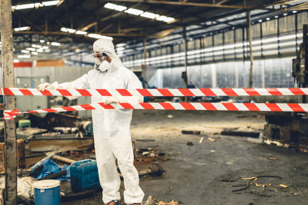 Professional Odor Removal technician working in Brooks, KY